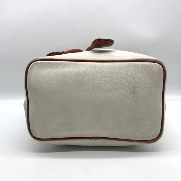 Dooney & Bourke Ivory & Brown Vintage Drawstring Shoulder Bag - Picture 5 of 11